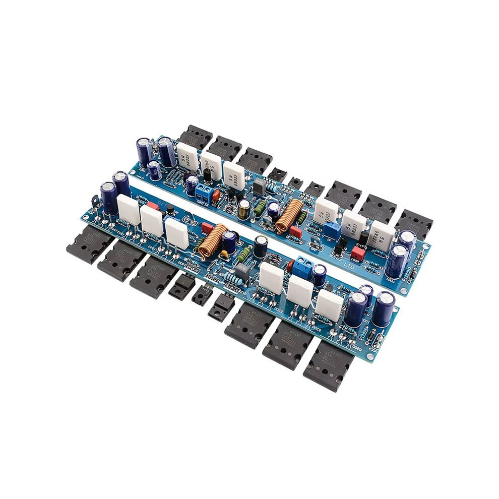 2Pcs L10 Sound Amplifier Board 300W Hifi 2.0 Channel Class Ab Power Amplifiers Amp Transistor A1930 C5171 Tt1943 Tt5200 6033286498203
