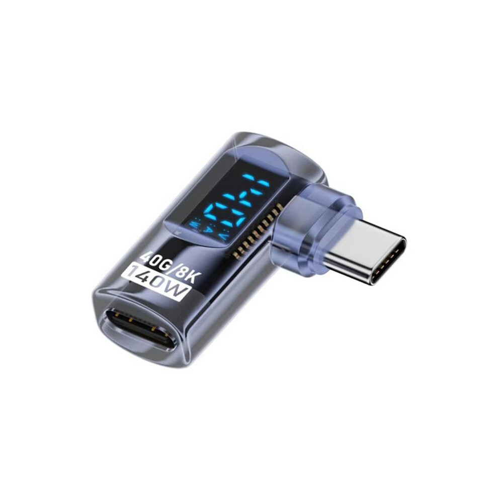 90 Degree Usb C Adapter Right Angle U Shape Type C Adapter 40Gbps Data Transfer Pd 140W Usb4.0 8K 60Hz Converter, A 6132829061925