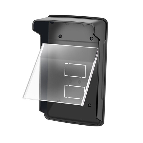 Outdoor Waterproof Cover Rain Proof Shell with Transparent Panel for Access Control System Face Recognition Machines