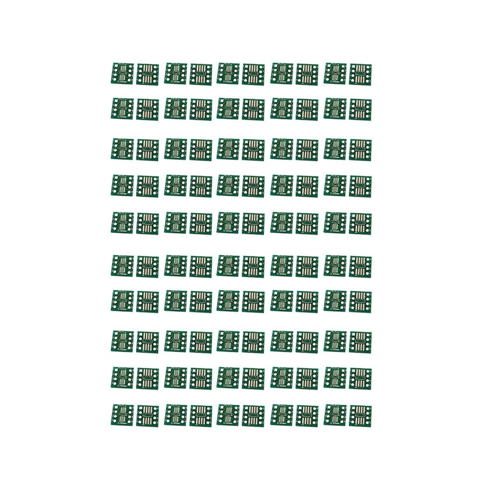 100Pcs Sop8 To Dip8 Ic Adapter Converter Kit, Smd To Dip Socket Board, 0.65Mm 1.27Mm Pitch, Compatible With Tssop8/Ssop8 6132158570938