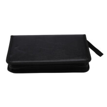 80 VCD DVD CD Faux Leather Case Storage Holder Organizer Black