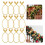 12 Unidades de 50 cm (20 Polegadas) de Abraçadeiras de Natal Reutilizáveis e Flexíveis para Guirlandas e Coroas de Natal, Ideais para Corrimãos de 2