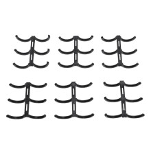 50 Stück 16mm 3-Ring Heftklammern zum Binden, A4 Schwarz, für Berichte & Präsentationen