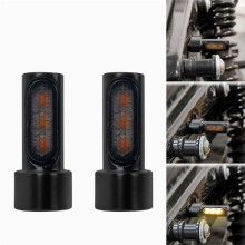 Motorcycle Rear Turn Signal 3-LED Light with M6 (1/4'') Bolt Thread for Sportster XL Softail Dyna