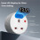 Countdown Timer Plug Socket, Digital Plug with LED Display, 1 Min-24H Adjustable Countdown  UK Plug 2