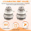 2pcs Brass 3/4 Inch Automatic Air Vent Valve for Radiators - Self Bleeding Radiator Valve Compatible with Heating System 2