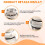2pcs Brass 3/4 Inch Automatic Air Vent Valve for Radiators - Self Bleeding Radiator Valve Compatible with Heating System 1