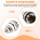 2pcs Brass 3/4 Inch Automatic Air Vent Valve for Radiators - Self Bleeding Radiator Valve Compatible with Heating System 4