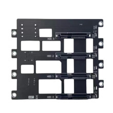 SAS/ Hard Disk Backplane SFF8643 to 4-Bay Hard Drive Backplane 6Gbps for Nas Storage Server HDD Adapter