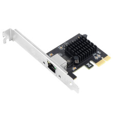 Carte Réseau PCI-E Vers RJ45 RTL8125B 2,5G Gigabit Ethernet 100/1000/2500 Mbps pour Ordinateur de Bureau
