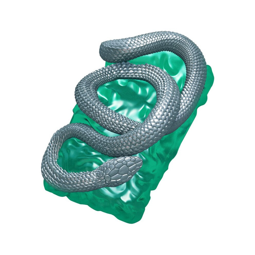 Snake Theme Mechanical Keyboard Resin Keycap 1.75U Keycap Diy Personalized -Transmitting Keycap Keyboard Green/Light 4713140879165