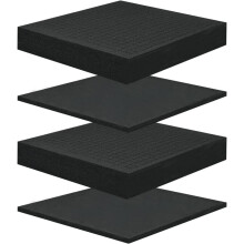 4 Pezzi di Schiuma Pick e Pluck 12 X 12 Pollici, Foglio di Schiuma di Poliuretano per Cassetta Degli Attrezzi, Cassetto Portaoggetti, Scatola Dei