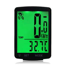 Bike Computer with Backlight Speedometer Multifunctional Cycling Display for Day and Night Use Measures Speed Distance