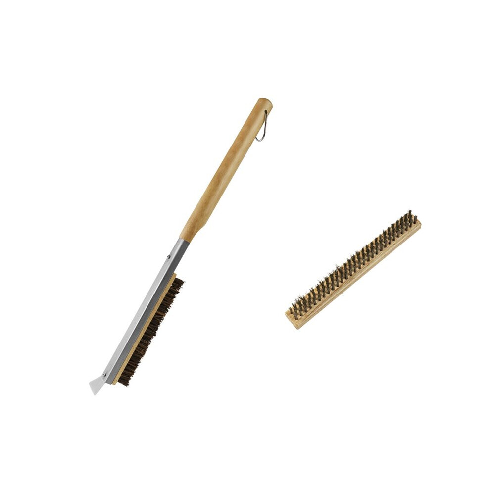 Pizza Oven Cleaning Brush Replacement Coconut Fiber Brush Steel Wire Brush For Efficient Oven Grill Cleaning 6031577683611