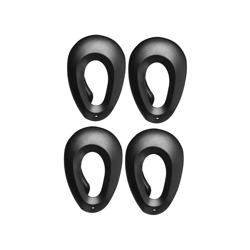 4pcs Profession Salon Hair Dye Hairdressing Ear Covers Black Earmuffs Prevent From Stain Ear Protectors Styling Tools
