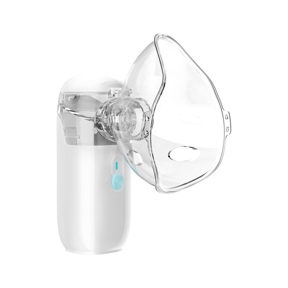 White Rechargeable Silent Mesh Nebulizer Handheld Asthma Inhaler Atomizer Children Health Care Portable Nebulizer