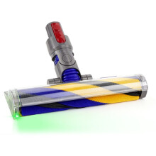 Para Aspiradores para V7 V8 V10 V11 V15: Cabeça de Escova de Rolo Macia de Substituição para Pisos de Madeira com Luz Indicadora de Poeira