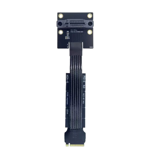 M.2 M KEY High Speed Extension Cable PCIE 4.0 GEN4 for NVME SSD Cable PCI-E 8GB/S M.2 Vertical Socket 20CM 1