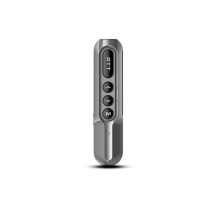 W3 Collar Clip Walkie Talkie Wireless Copy Frequency UHF Type-C G-Shape Two Way Handsfree Radio Gray