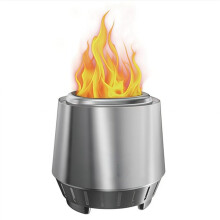 Portable Bonfire Smokeless Fire for Camping Outdoor Patio Stainless Steel Tabletop Firepit Wood Burning Pellet Fueled