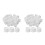 Worgeous  2 Pcs Toothpaste Cap Replacement Caps Dispense Travel White 4