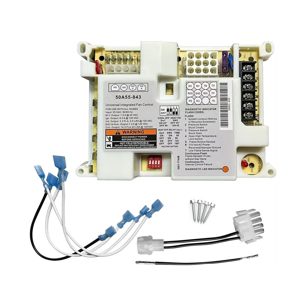 50A55-843 Furnace Control Board Module Fit For -Rodgers,For Lennox Gas Furnaces,Automatic Gas Ignition Controller White 6033072005370