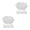 Worgeous  2 Pcs Toothpaste Cap Replacement Caps Dispense Travel White 7