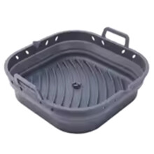 1pc Square Silicone Baking Pan Non-Stick Oil-Free Baking Tray Chicken Fries Bread Suitable for Microwave Oven Air Fryer