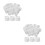 Worgeous  2 Pcs Toothpaste Cap Replacement Caps Dispense Travel White 9