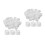 Worgeous  2 Pcs Toothpaste Cap Replacement Caps Dispense Travel White 10