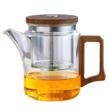 Bule de Vidro Resistente A Altas Temperaturas, Separador de Chá e Água para Uso Doméstico, Bule Espesso para Altas Temperaturas. Chaleira
