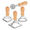 Ravioli-Stempel- und Ausstecher mit Walzenrad (4er-Set) 1