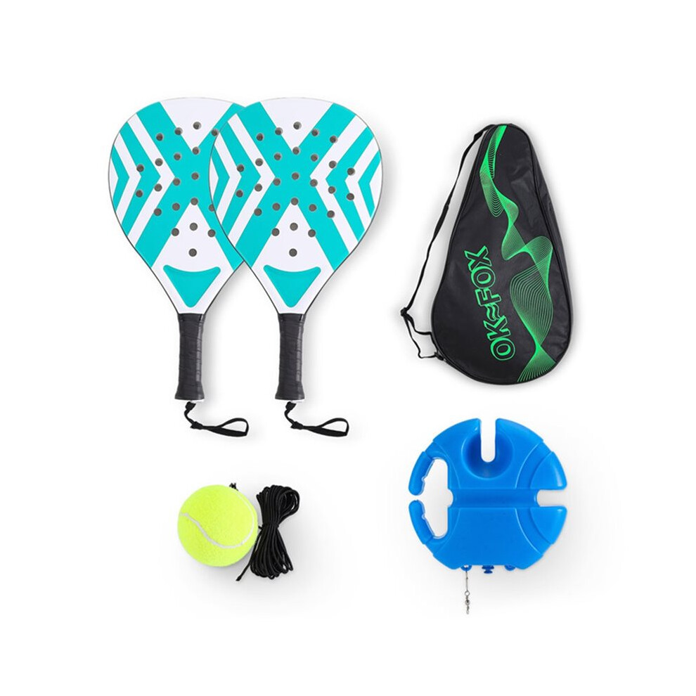 2pcs Cage Padel Rackets Tennis Racquet Sports Control  Holes Racket for Outdoor Sports with  Base Carry Bag