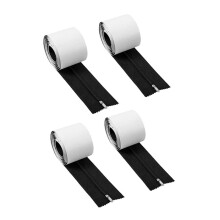 Puerta con Cremallera Resistente de 4 Rollos, Protector de Polvo Resistente, Cremallera para Puerta, Cremalleras Resistentes, Protector de Polvo para