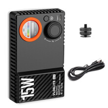 VLOGLITE RGB Video Light Portable 15W LED Camera Light RGB and 1800K-9000K CRI 95+ for Photo and Video Lighting