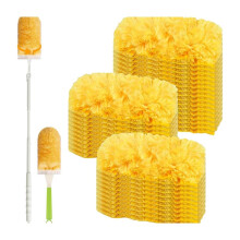 30 Pack 360 Duster Refills with 1 Short Handle Long Handle for Duster, for Cleaning Pet Hair, Home, Blinds