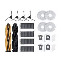 18 Piezas para X50s Pro Master / Matrix 10/Matrix 10 Ultra, Accesorios de Barrido, Cepillo Lateral Principal, Filtro de Mopa, Bolsas para
