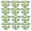 400Pcs Green Plastic Half Ball Flower Holders for DIY Use 2