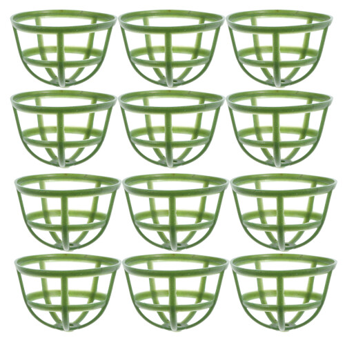 400Pcs Green Plastic Half Ball Flower Holders for DIY Use 1