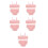5Sets Puppen Dessous Set Rosa Spitze Realistisch Elastisch Deko 4