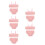 5Sets Puppen Dessous Set Rosa Spitze Realistisch Elastisch Deko 5