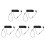 10Stk Elastische Stiftleine Nylon Silikon Retractable Pen Holder Büro 8