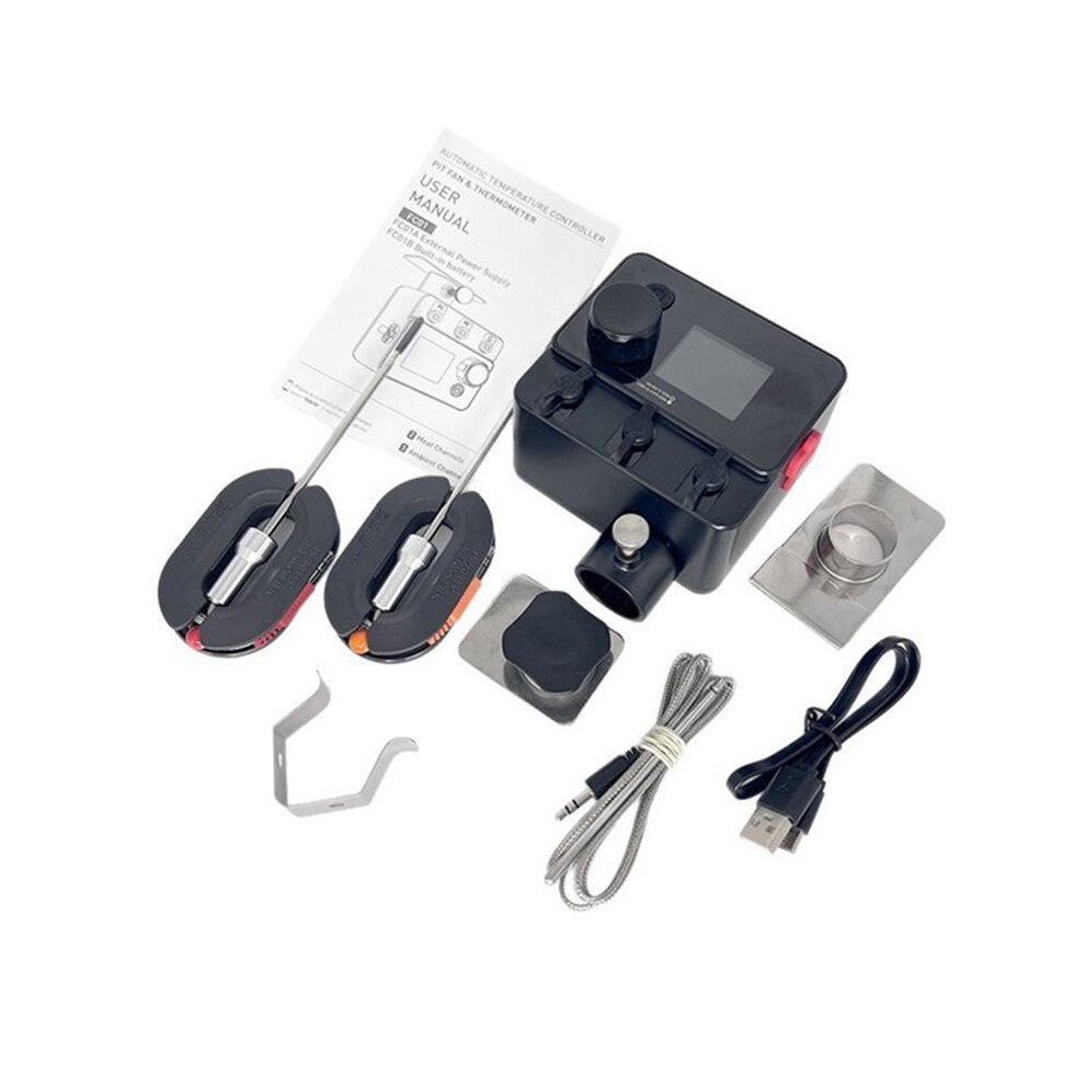 Bbq Grill Temperature Controller, Automatic Smoker Fan For Green Egg, Kamado Joe, Primo, Akorn Kamado 6033393086492
