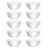 40Pcs Small Glass Bowls Stackable Clear Prep Bowls for Salad Dessert 2