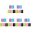 30Pcs Nail Brush Sponge Heads Assorted Color Dotting Pen Replacement 4