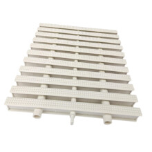 Swimming Pool Drain Grate PVC Channel Cover, AntiSlip Interlocking Indoor Outdoor 20x100cm 2pcs