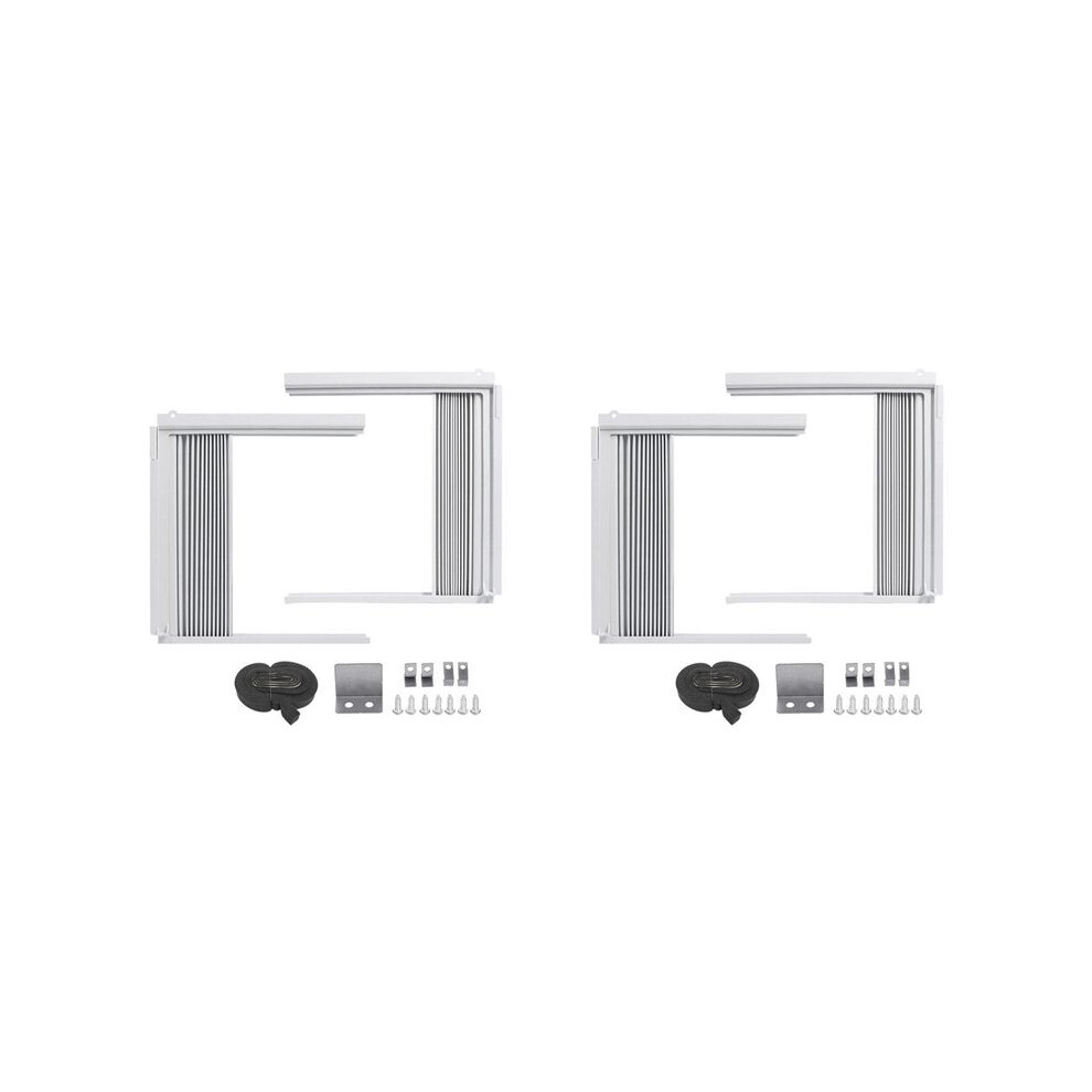 2 Set Window Air Conditioner Side Panels With Frame, Adjustable Insulation Ac Side Panel Frame Included 4713418383172