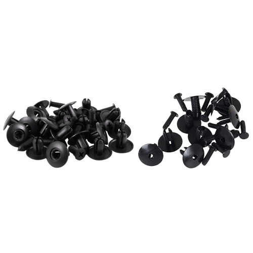 20Pcs  Liner Push Clips Retainer with 50Pcs  Lined with Fasteners Rivet Snaps Decorative Panel Snaps 1
