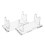 10Pcs Portable Acrylic Shaving Tool Organizer Bathroom Razor Stand 2