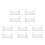 10Pcs Portable Acrylic Shaving Tool Organizer Bathroom Razor Stand 7